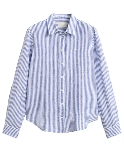 Gant - Linen Skjorte - Royal Blue